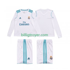 Billige Fotballdrakter Real Madrid 2017 Barn Retro Hjemmedraktsett 2018 Langermet
